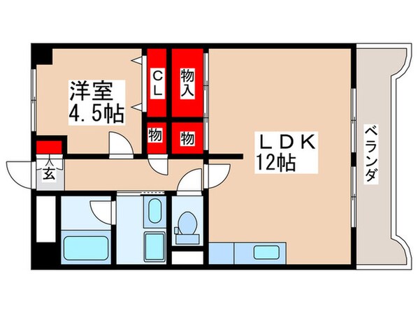 一番町ハイツの物件間取画像